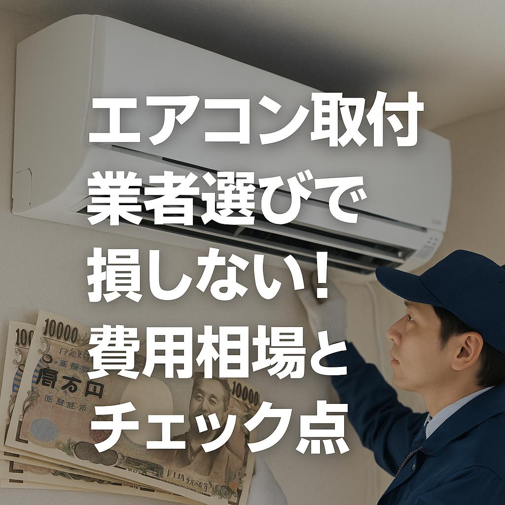 エアコン取付業者選びで損しない！費用相場とチェック点