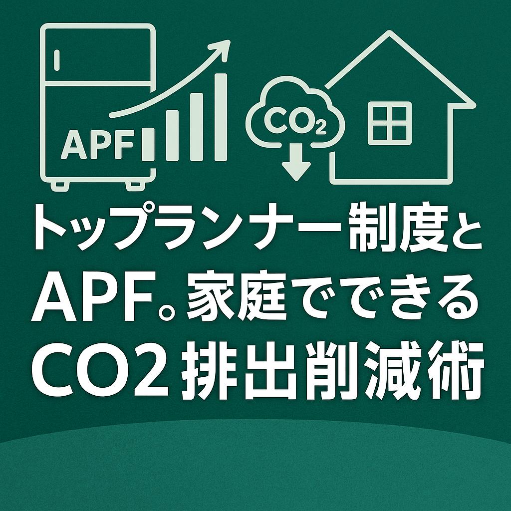 トップランナー制度とAPF。家庭でできるCO2排出削減術